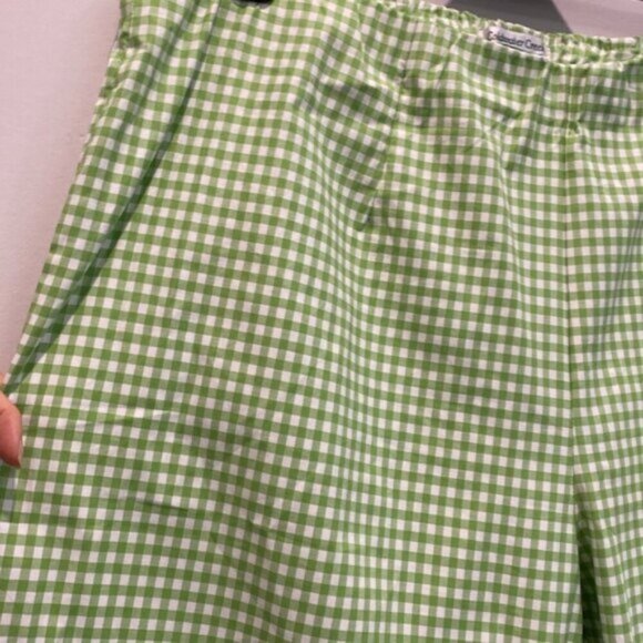 Coldwater Creek Green Plaid Pull-up Pants Size 20W - Picture 8 of 15